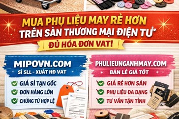 Mua Phụ Liệu May Ở Đâu Rẻ Hơn Sàn Thương Mại Điện Tử? Có Hóa Đơn VAT