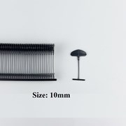 Ti Bắn Nhuyễn Đầu Bán Nguyệt 10mm Màu Đen