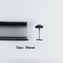 Ti Bắn Nhuyễn Đầu Bán Nguyệt 10mm Màu Đen
