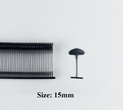  Ti Bắn Nhuyễn Đầu Bán Nguyệt 15mm Màu Đen