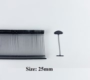 Ti Bắn Nhuyễn Đầu Bán Nguyệt 25mm Màu Đen