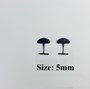 Ti Bắn Nhuyễn Đầu Bán Nguyệt 5mm Màu Đen