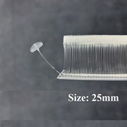 Ti Bắn Nhuyễn Đầu Bán Nguyệt 25mm Màu Trắng