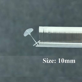 Ti Bắn Nhuyễn Đầu Bán Nguyệt 10mm Màu Trắng