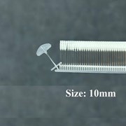 Ti Bắn Nhuyễn Đầu Bán Nguyệt 10mm Màu Trắng